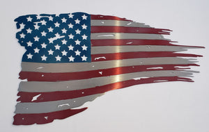 TATTERED AMERICAN FLAG